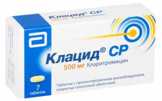 Как принимать Клацид при бронхите?
